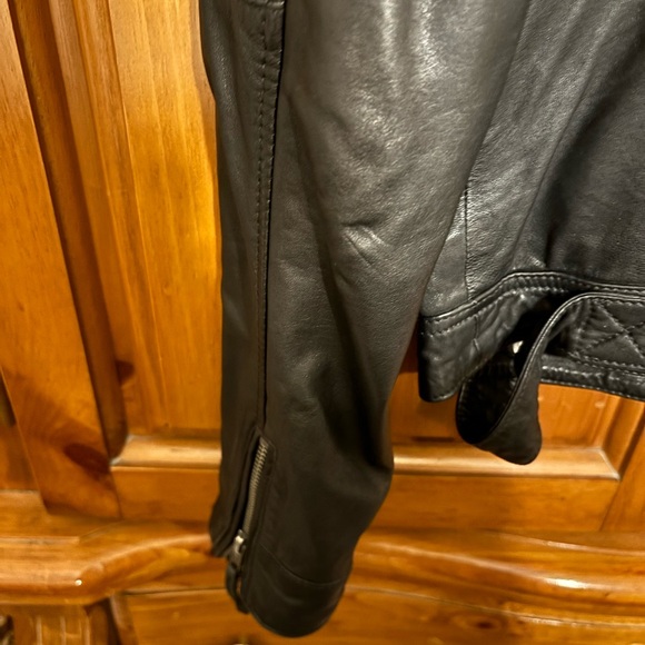 Lucky brand black leather jacket new - Picture 5 of 5